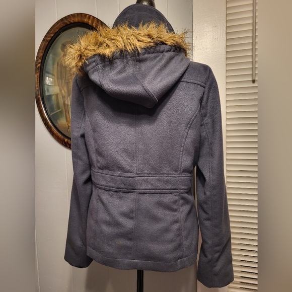 Delia's Hooded Med Parka grey Ihinsulate - Picture 8 of 13